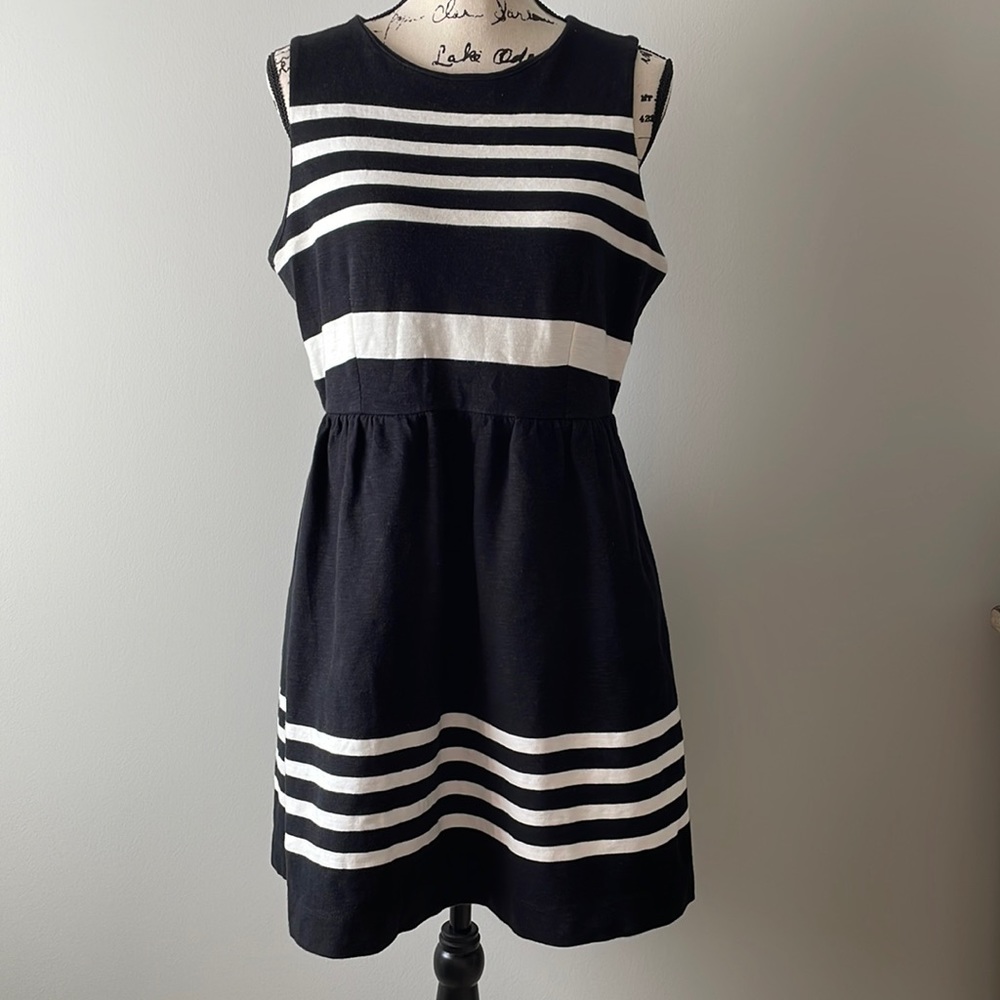 Classic Black and White J Crew Dress